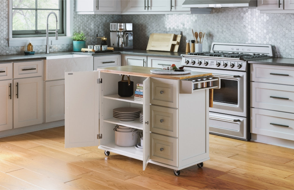 Dolly Madison Kitchen Cart - Off-White