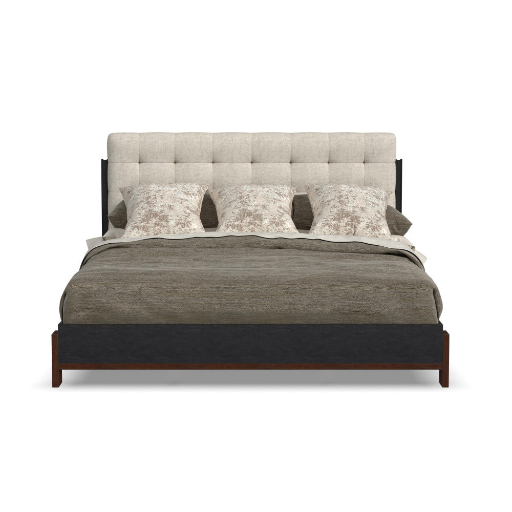 Waterfall King Upholstered Bed - Default Title