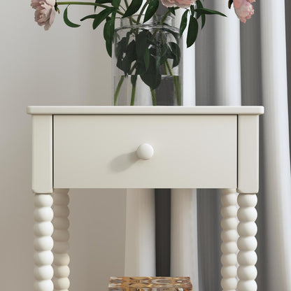 Spindle Nightstand - White