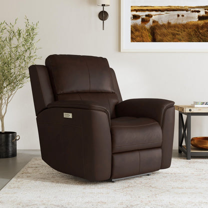 Henry Power Recliner with Power Headrest & Lumbar - Leather 946-71