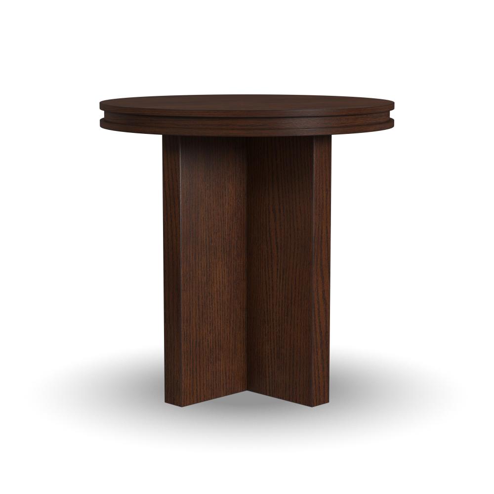 Waterfall Round End Table - Brown - 5000007786
