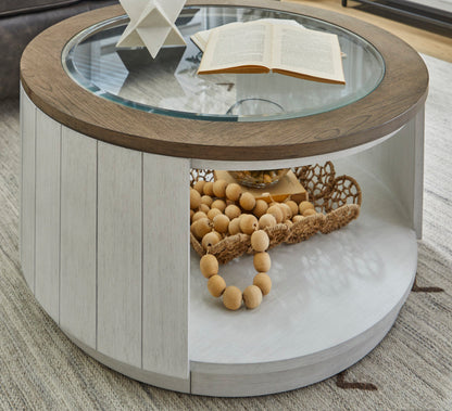 Melody Round Coffee Table with Casters - Default Title