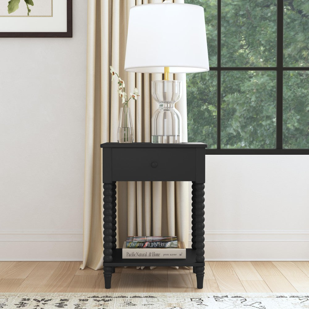 Spindle Nightstand - Black