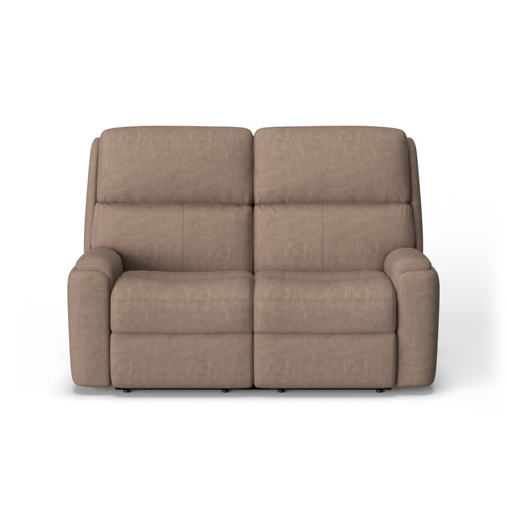 Rio Power Reclining Loveseat with Power Headrests - Leather 659-82