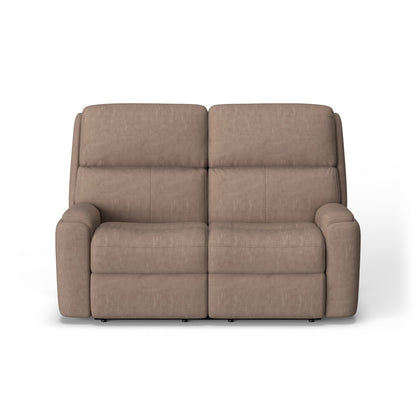Rio Power Reclining Loveseat with Power Headrests - Leather 659-82