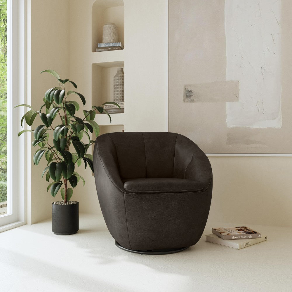Wade Swivel Chair - Brown
