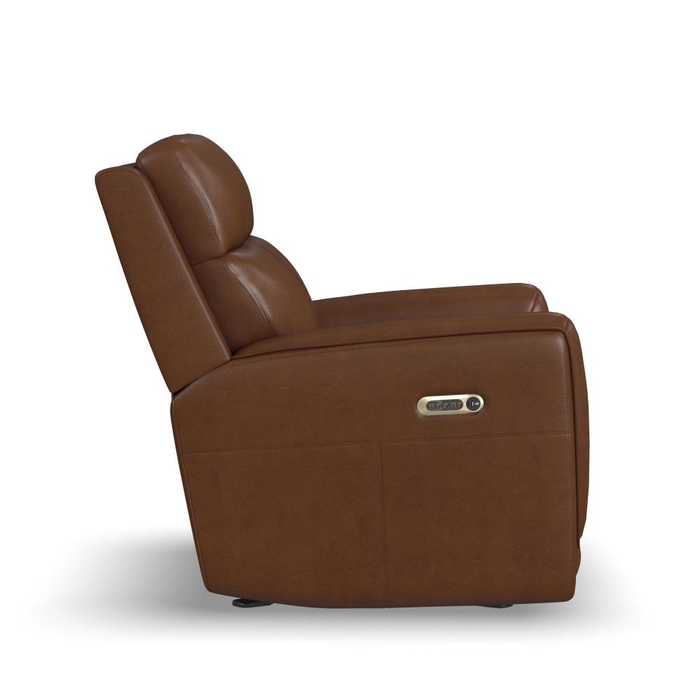 Alister Power Gliding Recliner with Power Headrest and Lumbar - Leather 734-72