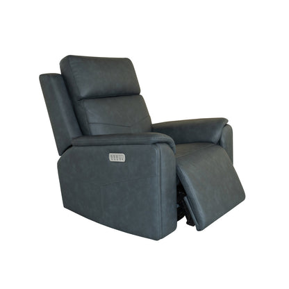 Vernon Power Swivel Gliding Recliner with Power Headrest, Lumbar, Heat & Massage - Green