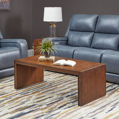 Waterfall Rectangular Coffee Table - Brown - 5000005908
