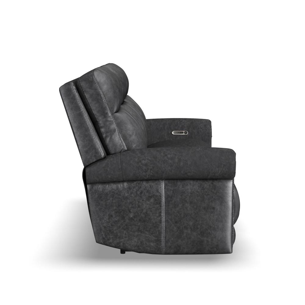 Alexander Power Reclining Sofa with Console, Power Headrest & Lumbar - Leather 706-03