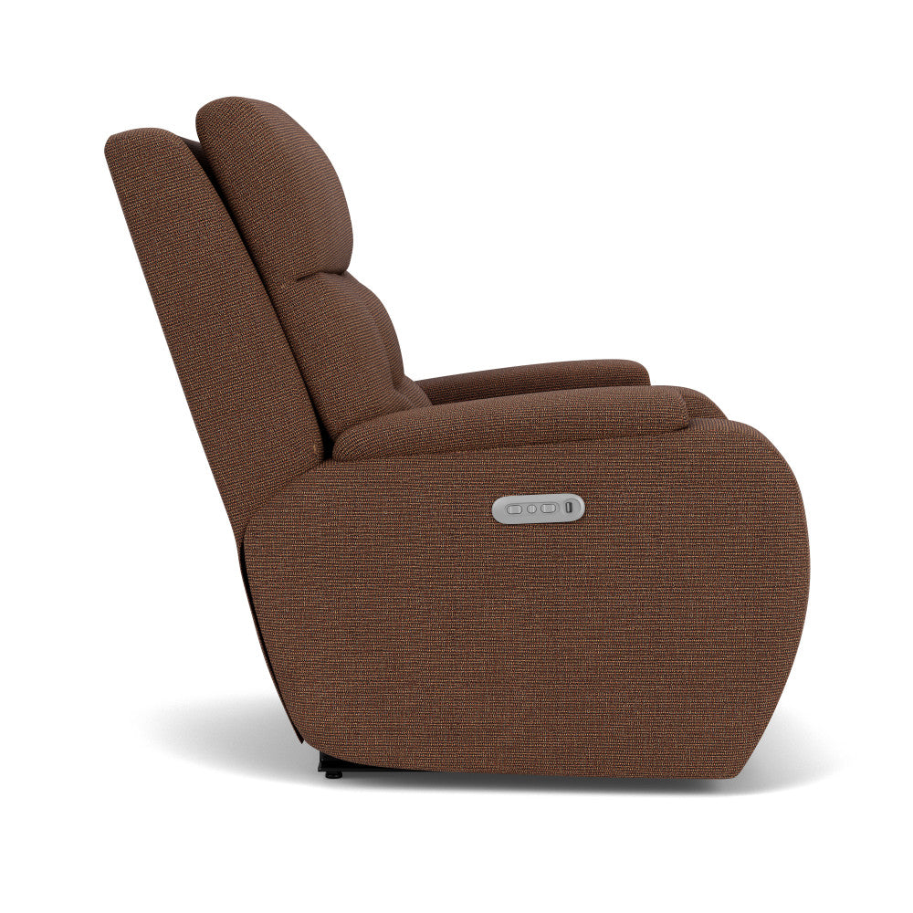 Strait Power Recliner with Power Headrest - Fabric 119-70