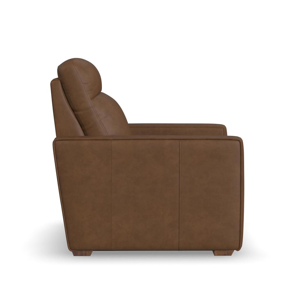 Dutch Power Recliner with Power Headrest & Lumbar - Brown