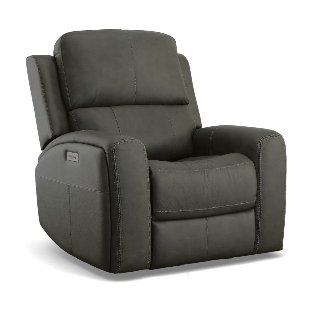 Linden Power Recliner with Power Headrest & Lumbar - Leather 946-02
