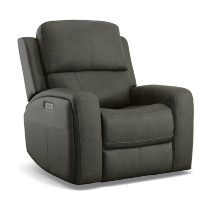 Linden Power Recliner with Power Headrest & Lumbar - Leather 946-02