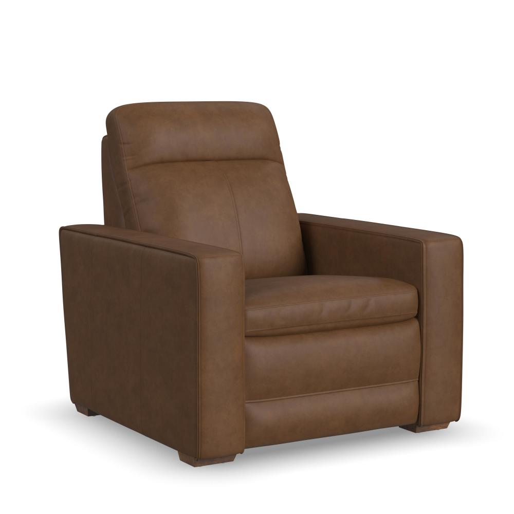 Dutch Power Recliner with Power Headrest & Lumbar - Brown