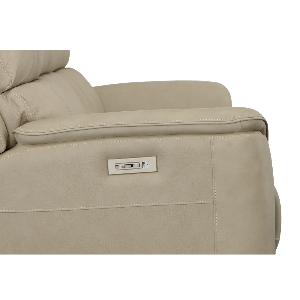 Henry Power Reclining Sofa with Power Headrests & Lumbar - Leather 946-80