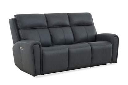 Warren Power Reclining Sofa with Console, Power Headrest & Lumbar - Default Title