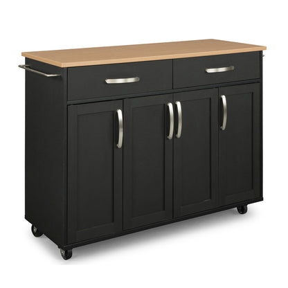 Storage Plus Kitchen Cart - Black