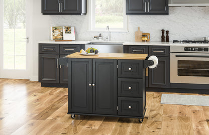 Dolly Madison Kitchen Cart - Black