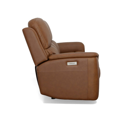 Henry Power Reclining Sofa with Power Headrests & Lumbar - Leather 946-72