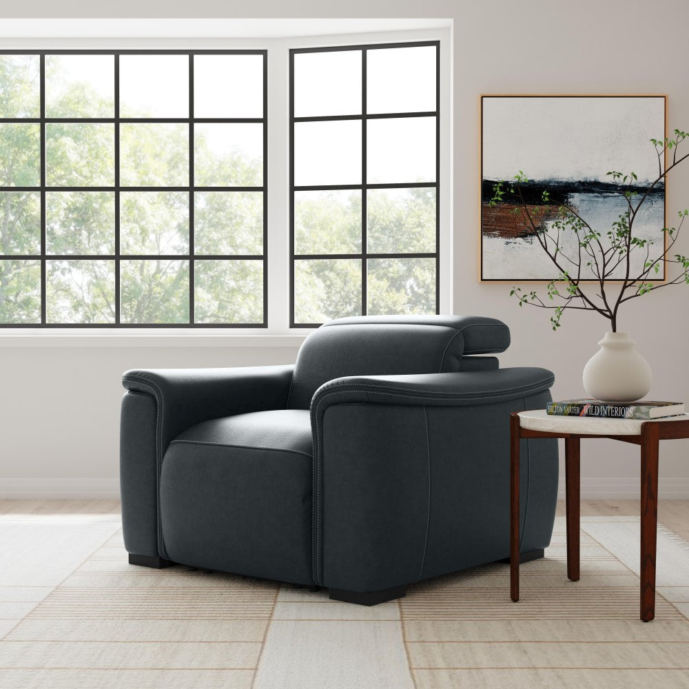 Camden Power Recliner with Power Headrest - Leather 732-40
