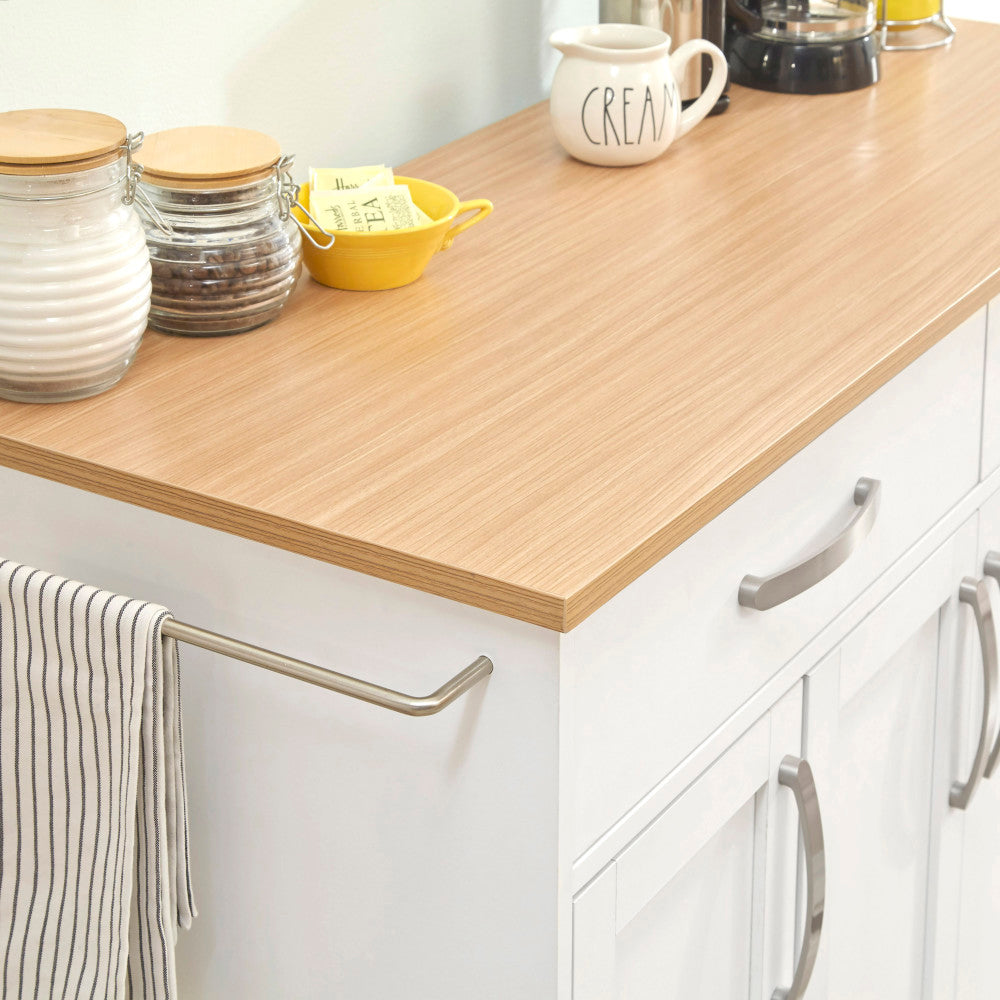 Storage Plus Kitchen Cart - Off-White
