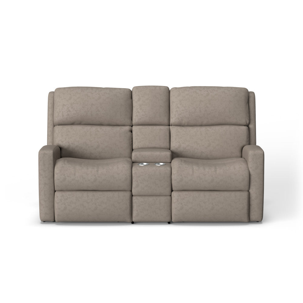 Catalina Power Reclining Loveseat with Console & Power Headrests - Fabric 128-65