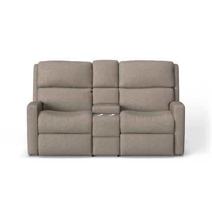 Catalina Power Reclining Loveseat with Console & Power Headrests - Fabric 128-65