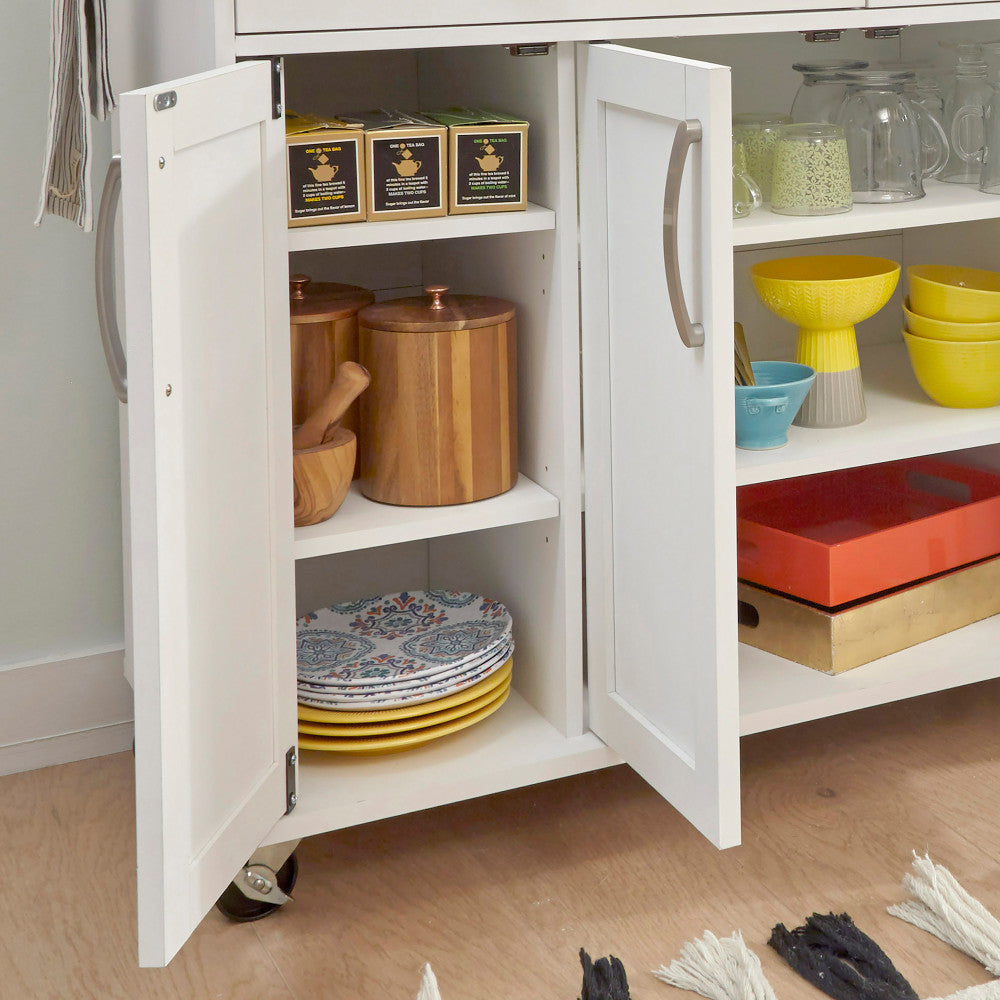 Storage Plus Kitchen Cart - Off-White