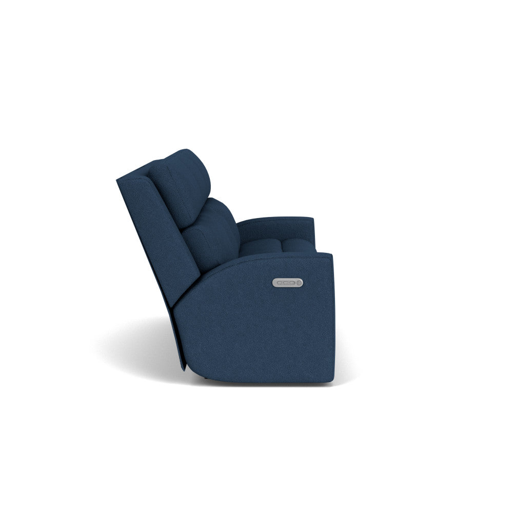 Score Power Reclining Sofa with Power Headrests & Lumbar - Fabric 300-01 - 6000001250