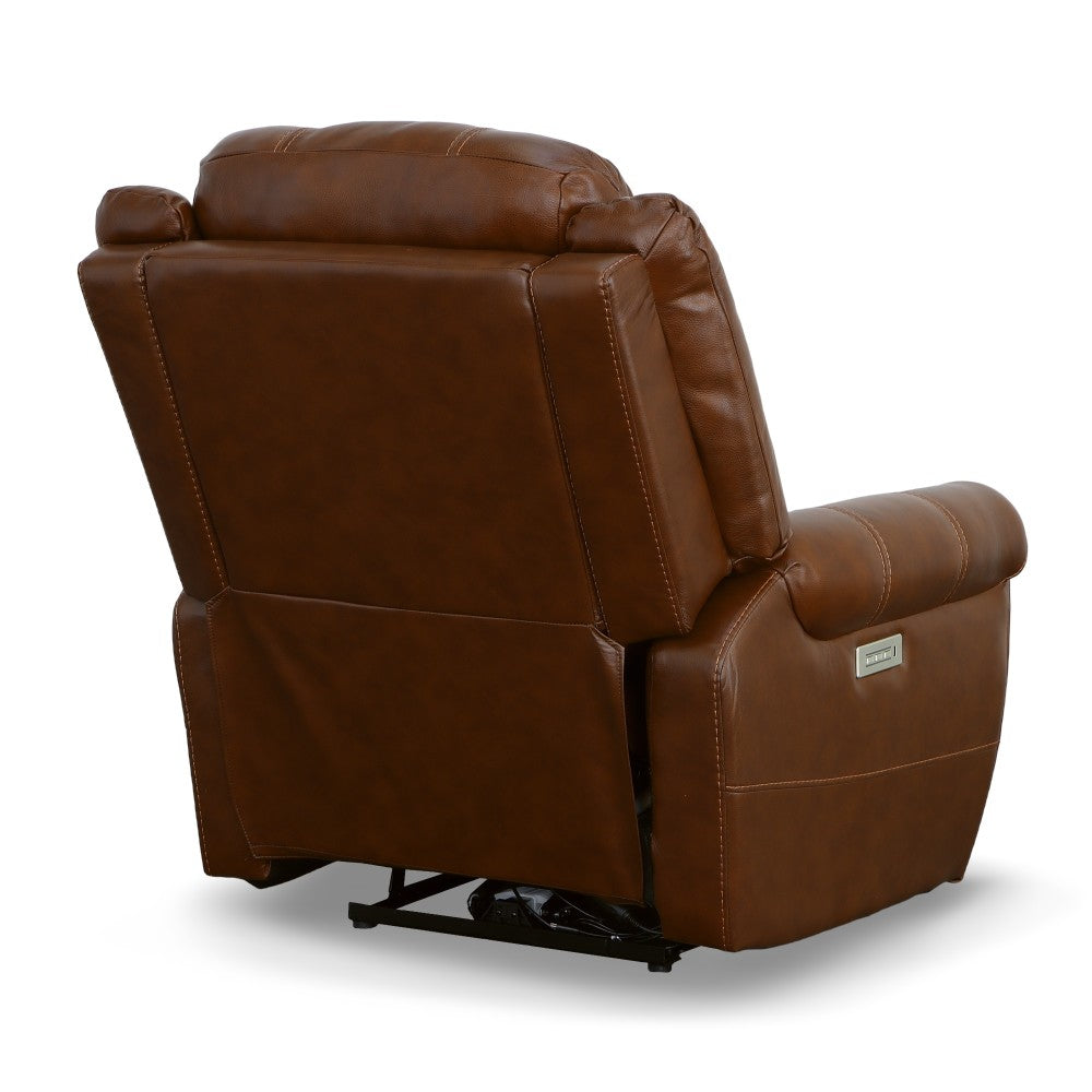 Oscar Power Recliner with Power Headrest - Leather 375-72
