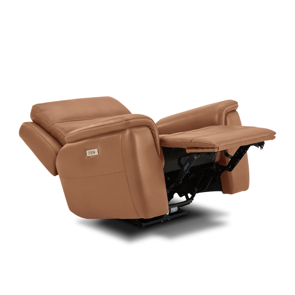 Sawyer Power Recliner with Power Headrest & Lumbar - Leather 727-73