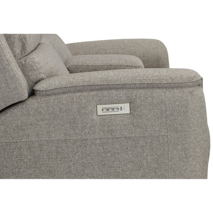 Henry Power Reclining Loveseat with Console & Power Headrests & Lumbar - Fabric 425-01