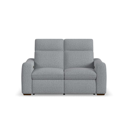 Ava Power Reclining Loveseat with Power Headrest & Lumbar - Fabric 157-40