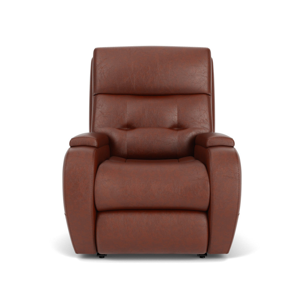 Strait Power Recliner with Power Headrest - Leather 653-80