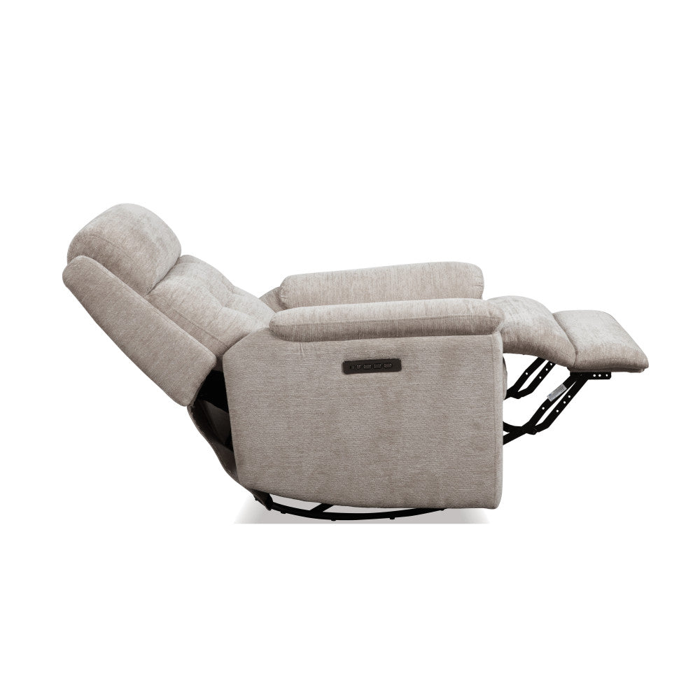 Sophisticated Perfect Match Power Swivel Gliding Recliner with Power Headrest & Lumbar - Default Title