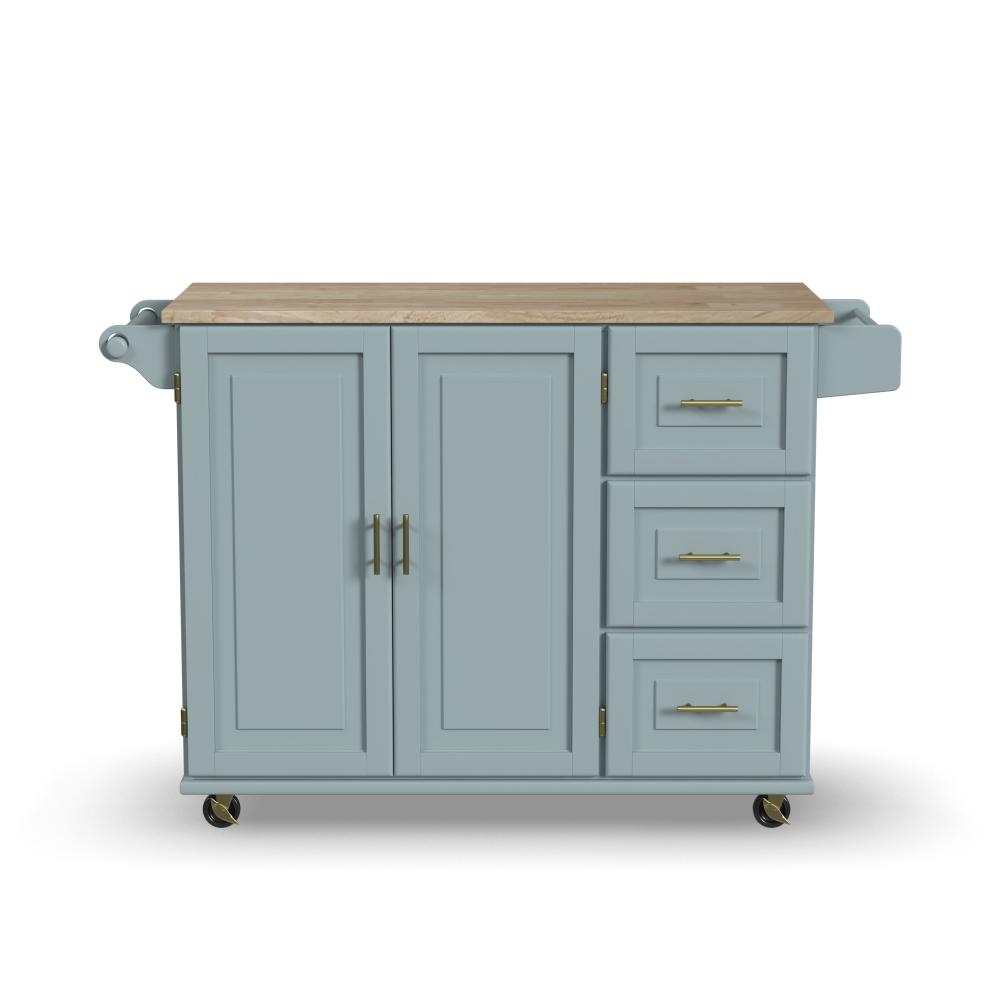 Dolly Madison Drop Leaf Kitchen Cart - Blue - 5000003834