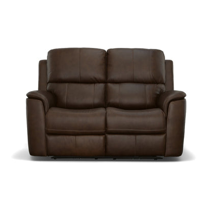 Henry Power Reclining Loveseat with Power Headrests & Lumbar - Leather 946-71