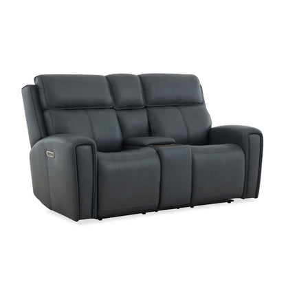 Warren Power Reclining Loveseat with Console, Power Headrest & Lumbar - Default Title