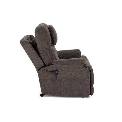 Zecliner Model 2+ Power Lift Sleep Recliner with Power Headrest, Lumbar, Heat & Massage - Fabric 358-04