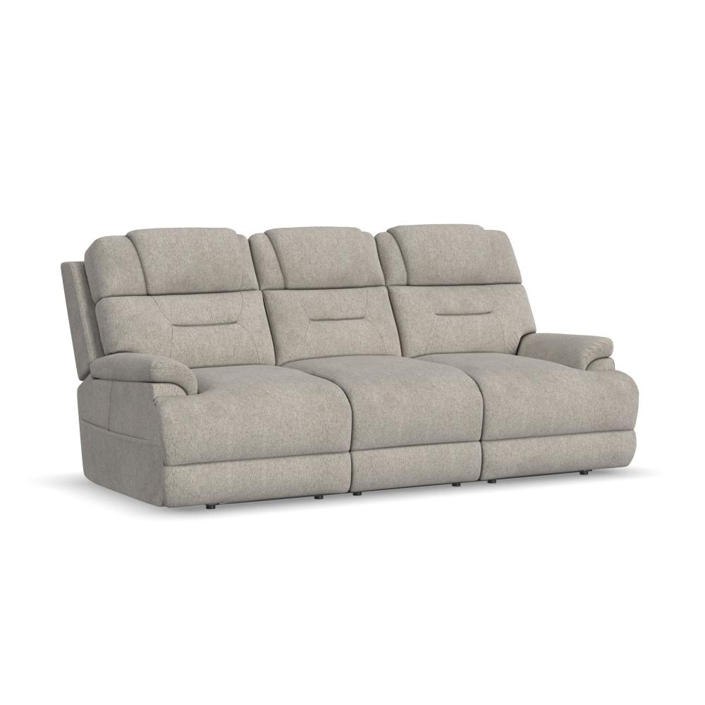 Zecliner Zofa Power Sleep Sofa with Power Headrests & Lumbar - Gray