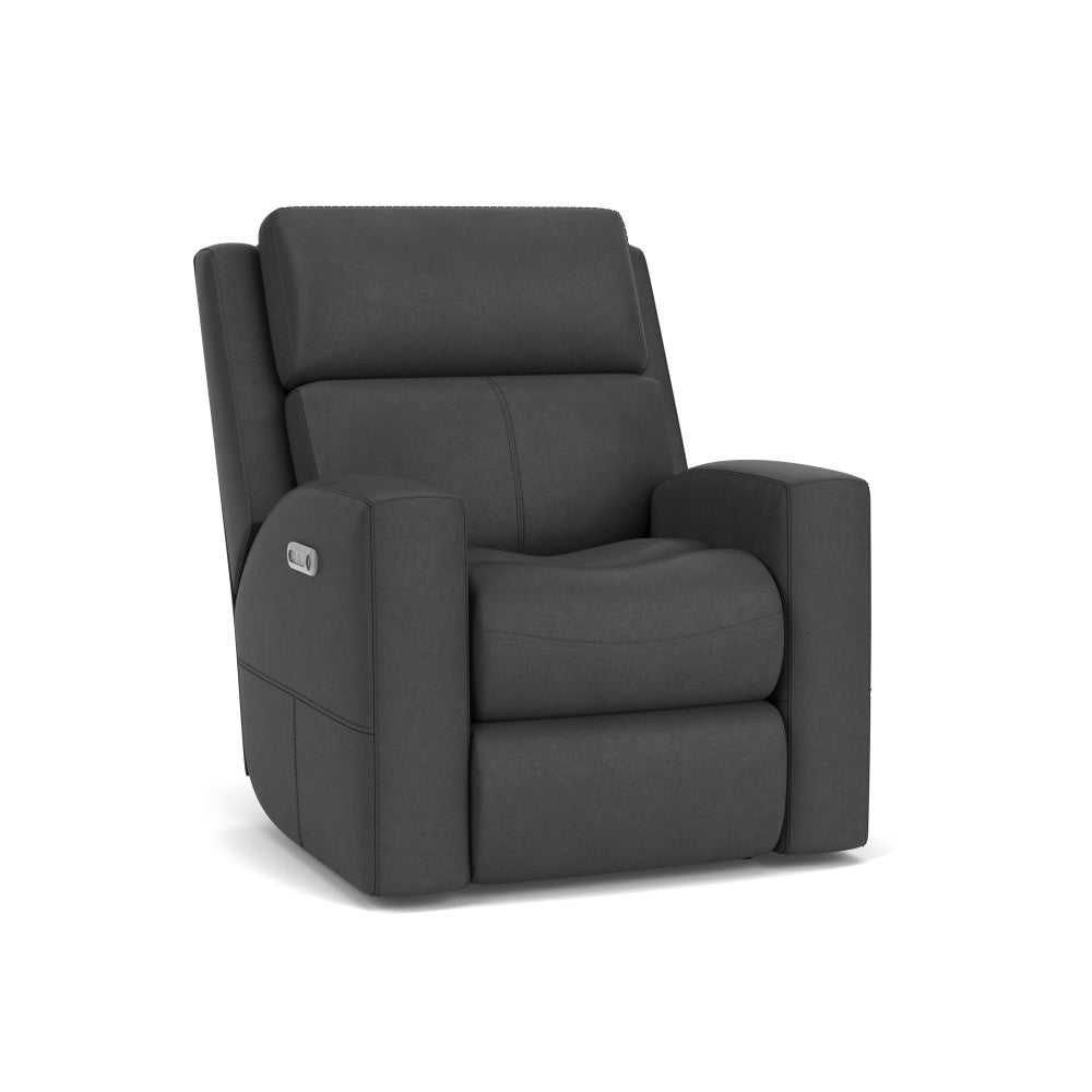 Score Power Recliner with Power Headrest & Lumbar - Leather 654-70