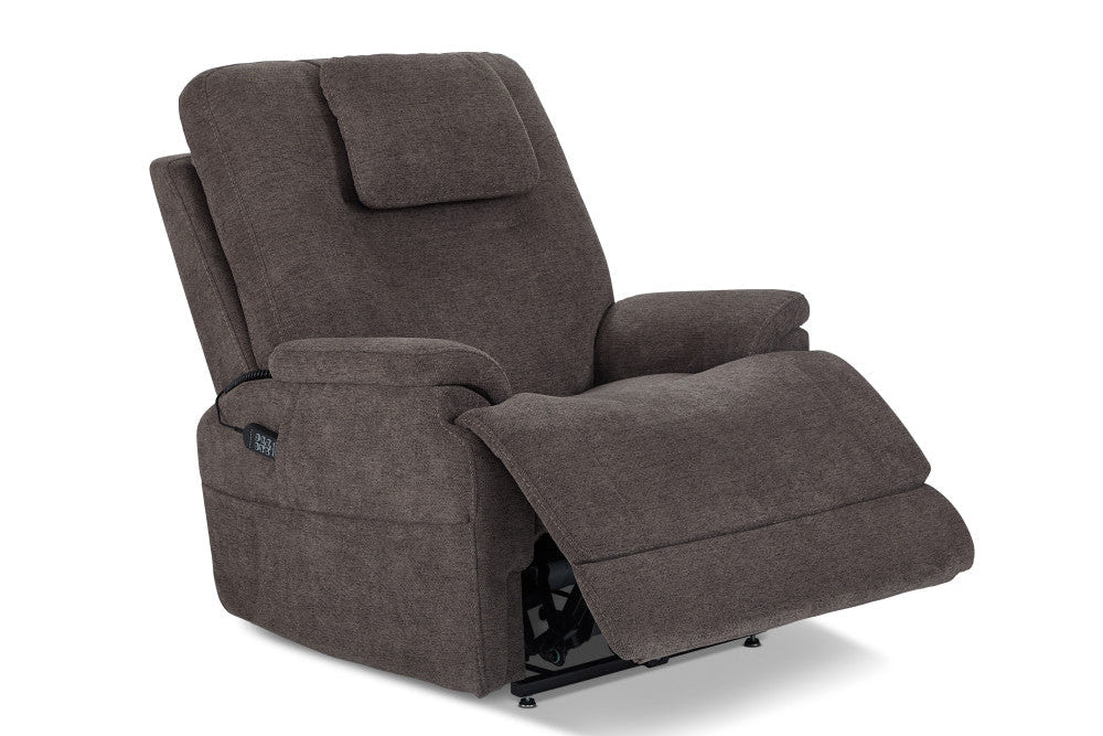 Zecliner Model 2+ Power Lift Sleep Recliner with Power Headrest, Lumbar, Heat & Massage - Fabric 358-04