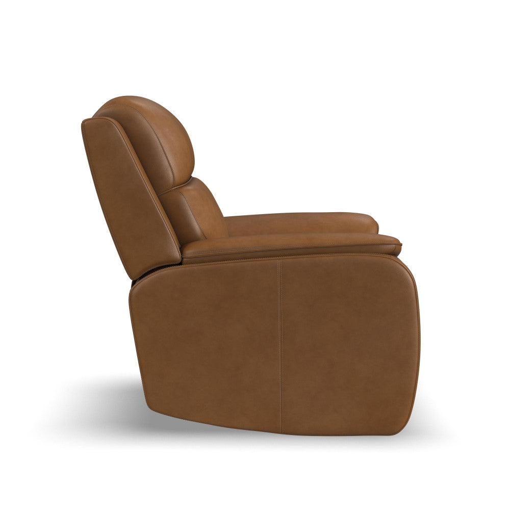 Ziggy Power Recliner with Power Headrest, Lumbar, Heat & Massage - Leather 434-73 - 5000010224