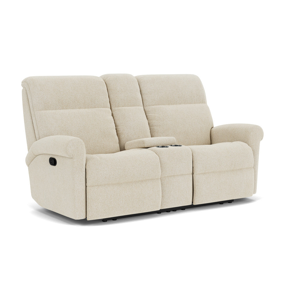 Davis Reclining Loveseat with Console - Default Title