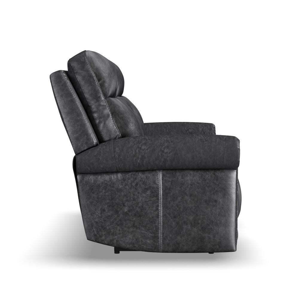 Alexander Power Reclining Loveseat with Console, Power Headrest & Lumbar - Leather 706-03