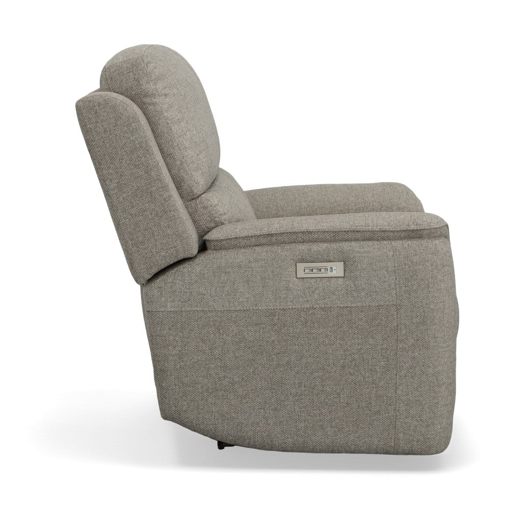 Henry Power Recliner with Power Headrest & Lumbar - Fabric 425-01