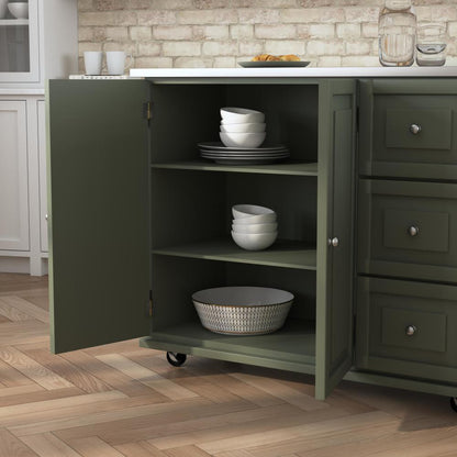 Dolly Madison Kitchen Cart - Green