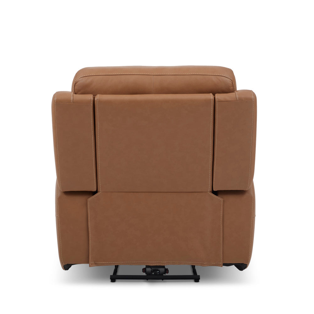 Sawyer Power Recliner with Power Headrest & Lumbar - Leather 727-73