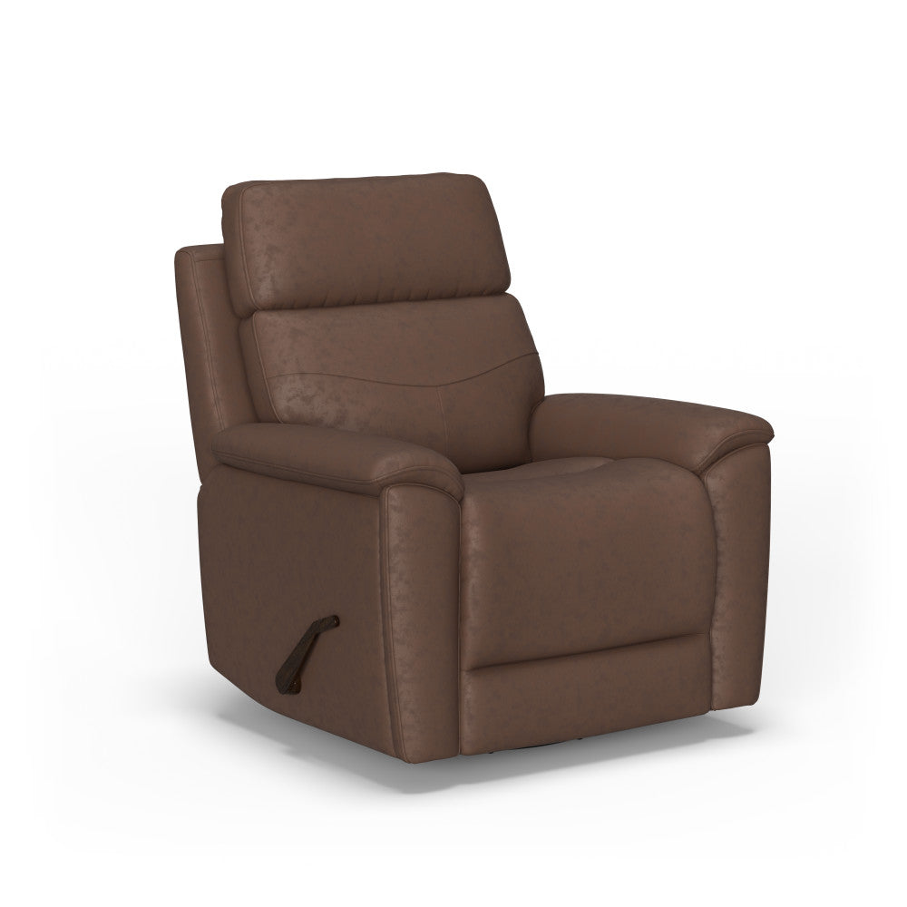 Refined Swivel Gliding Recliner - Leather 653-70